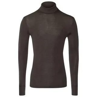 Hanro Rollkragenshirt Woolen Silk Rollkragen-pullover turtleneckhemd t-shirt braun S