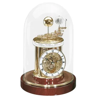 HERMLE Tischuhr, Braun, Ø 21cm x 28,5cm, 22836-072987