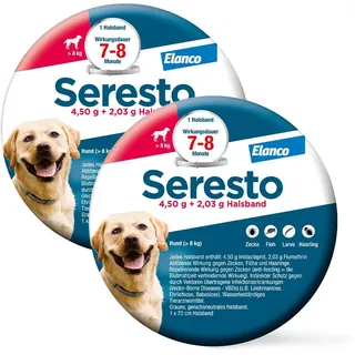 SERESTO Halsband für große Hunde ab 8 kg 2 St.