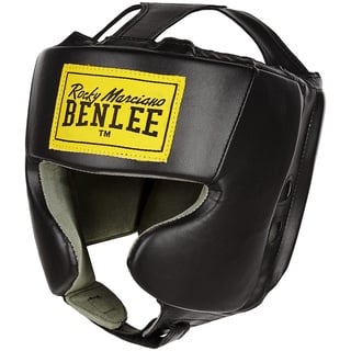 BENLEE Rocky Marciano Unisex Jugend Mike JUNIOR Artificial Leather Head Guard, Black