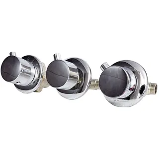 SeniorBad Thermostat-Armatur 3 Regler mit 4 fach Umschalter für Whirlpool und Wannen