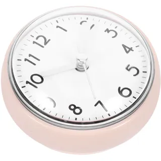 MAGICLULU Duschuhr Mit Saugnapf Für Badezimmer Und Küche Kleine Wanduhr Platzsparend