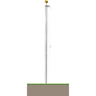 Normani Fahnenmast 6,50 m | Silber