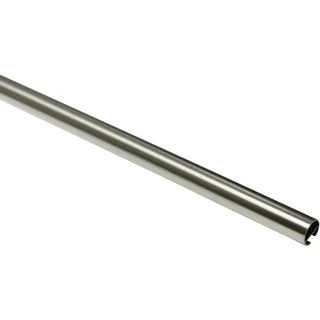 GARDINIA Gardinenstange mit Innenlauf Chicago 20 mm Edelstahl-Optik 240 cm