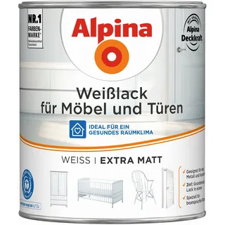 Alpina Weißlack für Möbel und Türen 750 ml extra matt