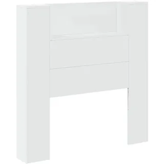 vidaXL Kopfteil mit Regal 100 x 16,5 x 103,5 cm Weiß
