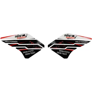 BIKE-label Tankpad Kniepad selber gestalten eigene Bilder Wunschmotiv kompatibel für Yamaha MT-07