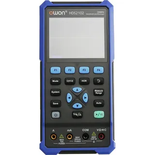 OWON LCD-Oszilloskop mit Multimeter, HDS2102, 2-Kanal, 100 MHz