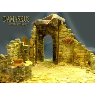 menta-modellbau Orientalische Krippe Damaskus Bausatz Krippenstall Krippe bauen Weihnachtskrippe