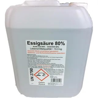 Schleicher's 10kg Essigsäure 80% LEBENSMITTELQUALITÄT E 2 60
