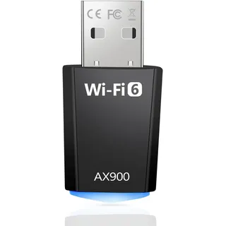 WLAN USB Stick für PC, AX900 WiFi 6 WLAN WiFi Adapter PC Dual Band 2.4GHz/5GHz WLAN USB-Adapter Internet Stick Kompatibel mit Windows 11/10/7