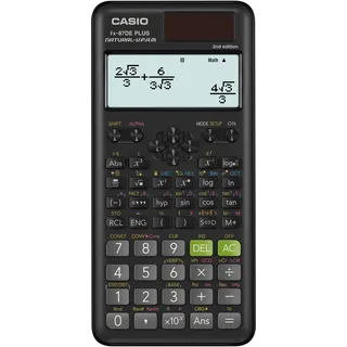 Casio FX-87DE Plus-2 Wissenschaftlicher Taschenrechner schwarz