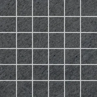 Vitra Mosaikfliese Olympus Feinsteinzeug Anthrazit 30 cm x 30 cm