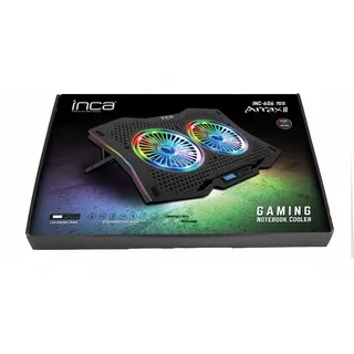 inca INC-606TGS Llaptop-Kühlpad 45,7 cm (18") 1200 RPM Schwarz