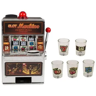 Out of the Blue Spiel Spielautomat mit 5 Shotgläsern Casino Slot Trinkspiel