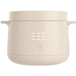 LIINI® 2.0 PRO Breiwärmer beige – Akku Babybreiwärmer, 50W, 10'000 mAh, Erwärmen per Knopfdruck, IP66, auslaufsicher, Edelstahlplatte, BPA-frei, USB-C Aluminiumkabel