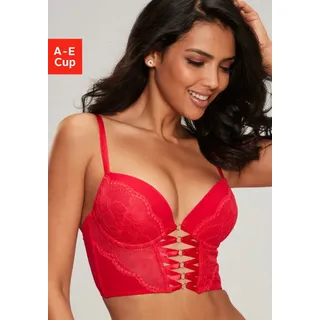 LASCANA Corsage mit extravagantem Bänderdetail, sexy Dessous rot 70