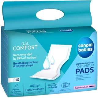 Canpol babies Postpartum Pads Wöchnerinnen-Vorlagen Super Absorbent 10 St.