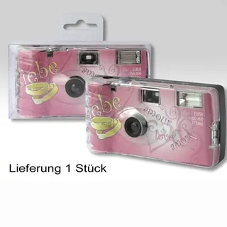 Topshot Einwegkamera Flash Love Hearts Amore 400 27 Aufnahmen