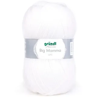 Gründl Häkelgarn 2611-131 Big Mamma uni weiß 400 g / 1040 m Nadelstärke 3.5-4.5, 100% Polyacryl
