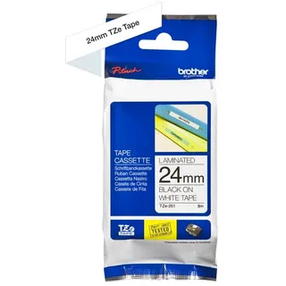 BROTHER TZe-251 schwarz auf weiss 24mm