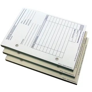 Druckerei Scharlau 1x Block Quittung - Quittungsblock - 100 Blatt DIN A6 Hochformat - gelocht - (22287)