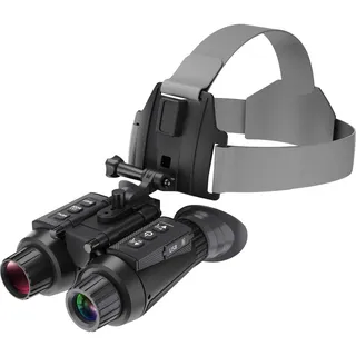 4k Nachtsichtgerät Helm, Wiederaufladbares Nachtsichtgeräte Mit 3D-Vision-Effekt, 8X Zoom Nachtsicht 300m, 7 Stufen Infrarot Night Vision Goggles für Jagd Tierbeobachtung Camping Wandern
