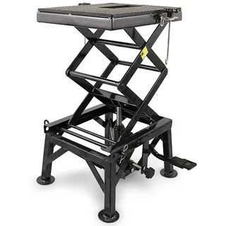 BITUXX Motorradhebebühne Hydraulischer Motorradheber Hubständer Motorradbühne Hebebühne Quad Schwarz