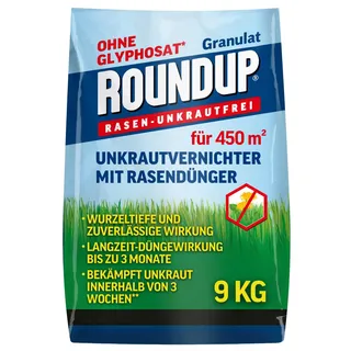 roundup rasen ROUNDUP® Rasen-Unkrautfrei 2in1, Unkrautvernichter mit Rasendünger, 9 kg