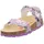 Fussbettpantoffel Lila/Mehrfarbig 24