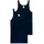 2er Pack ärmellos Cotton Essentials Feinripp Blau L