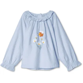 Tchibo - Kinder-Chambray-Bluse - Mädchen - Gr. 122/128 - hellblau