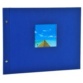 Goldbuch Schraubalbum Bella Vista 39x31 40 schwarze Seiten blau
