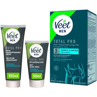 VEET Men Total Pro Intim-Haarentfernungs-Set - White
