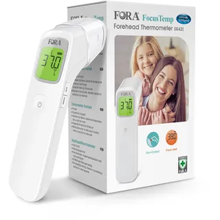 FORA IR42, Infrarot-Stirnthermometer, fieberthermometer, kontaktlos, Multifunktional, Geeignet für Babys und Erwachsene, Sofortige und exakte Messung.