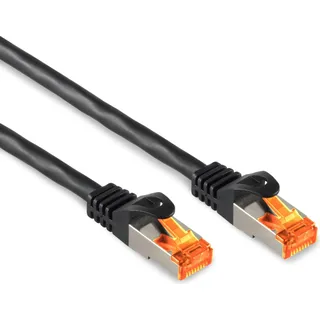 S-Conn Patchkabel CAT 6a S/FTP Outdoor schwarz 20m