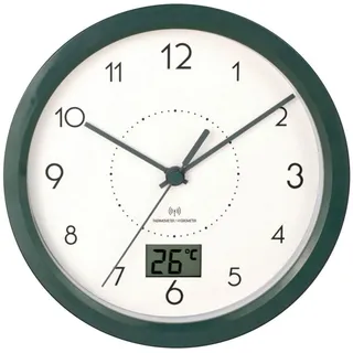 Miraval Funkwanduhr Funk Badezimmeruhr Temperaturanzeige Geräuschlos