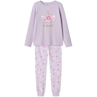 NAME IT Mädchen Nkfnightset Pastel Lilac Magical Noos Set, Pastel Lilac, 86-92 EU