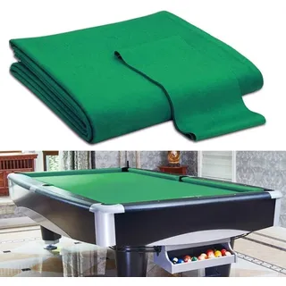 Yoeoefuo Billiard Teppich Snookertuch Billardtuch 7ft 8ft 9ft Billardtisch Bespannung Professionell Langlebig SnookertischTuch Rutschfestes Poolbillard Tuch Reparaturset (7FT)