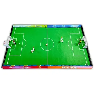 Tipp-Kick Mania Migros Edition Tischfußball inkl. 2 Kicker & Torwart Tischfussballspiel Tisch Fußball Spiel