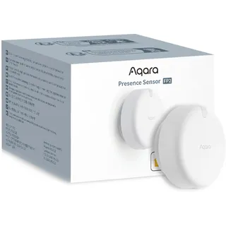 Aqara Anwesenheitssensor FP2 mit AI & mmWave Radar, Präsenzmelder, Zonenpositionierung, Mehrpersonen- und Sturzerkennung, Kompatibel mit HomeKit, Alexa, Google Home, SmartThings, Home Assistant