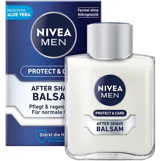 NIVEA MEN Protect & Care After Shave Balsam (100 ml), beruhigendes After Shave, Hautpflege nach der Rasur mit Aloe Vera und Pro Vitamin B5