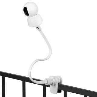 lionelo FLEXIGRIP White Flexible Kamerahalterung für das Babyphone Ständer | zur Kamerabefestigung, Zur Überwachung des Babys Bügel kompatibel mit Babyline Babyphone 3.2, View, 8.2