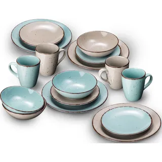 ARTE VIVA Puro Kombiservice 32-tlg. türkis/beige