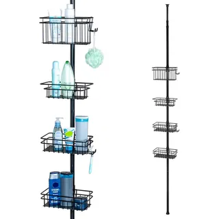 bremermann Teleskop-Badregal, 4 Körbe Duschregal bis max. ca. 290 cm