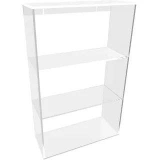 nattmann Regal aus Wandregal Acrylglas Glasregal Hängeregal Badregal Ablage (50 x 80 x 20 cm (BxHxT))