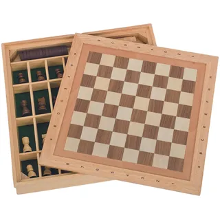 GoKi Spiele-Set Schach-Dame-Mühle