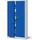 C001 90 x 40 x 185 cm Grau/Blau