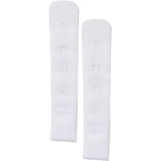 Skin Wrap Accessories BH Verlängerung 2er-Set BH Verschluss Erweiterung Bra Extender BH Verschluss Verlängerung 1er, 2er oder 3er Haken in Schwarz Weiß Haut - Einheitsgröße
