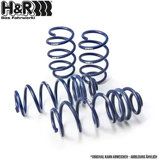 H&R Fahrwerksatz, Federn Sportfedersätze/Performance Lowering Springs von H&R (29526-1) Federsatz Federung/Dämpfung Schraubenfeder, Federung, Blau